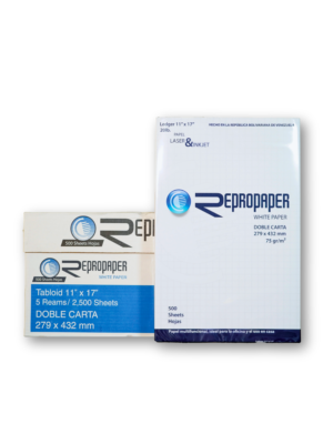 Imagen de bulto de resma de papel doble carta Repropaper 11x17, 5 resmas por bulto