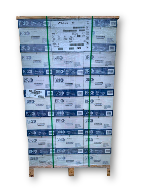 bultos de resma papel oficio BRIO Premium 8.5x13 de alta calidad