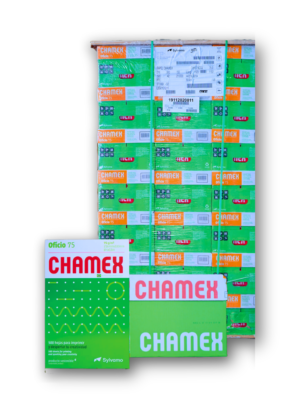 bultos de resma papel oficio CHAMEX 8.5x13 de alta calidad