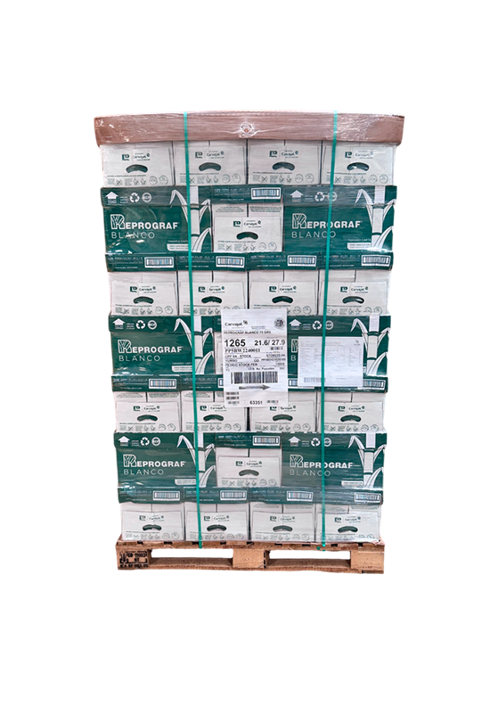 Papel para Fotocopiadora Carta Reprograf 8.5×11, Bulto 10 Resmas | Venta por Paleta (56 Bultos)
